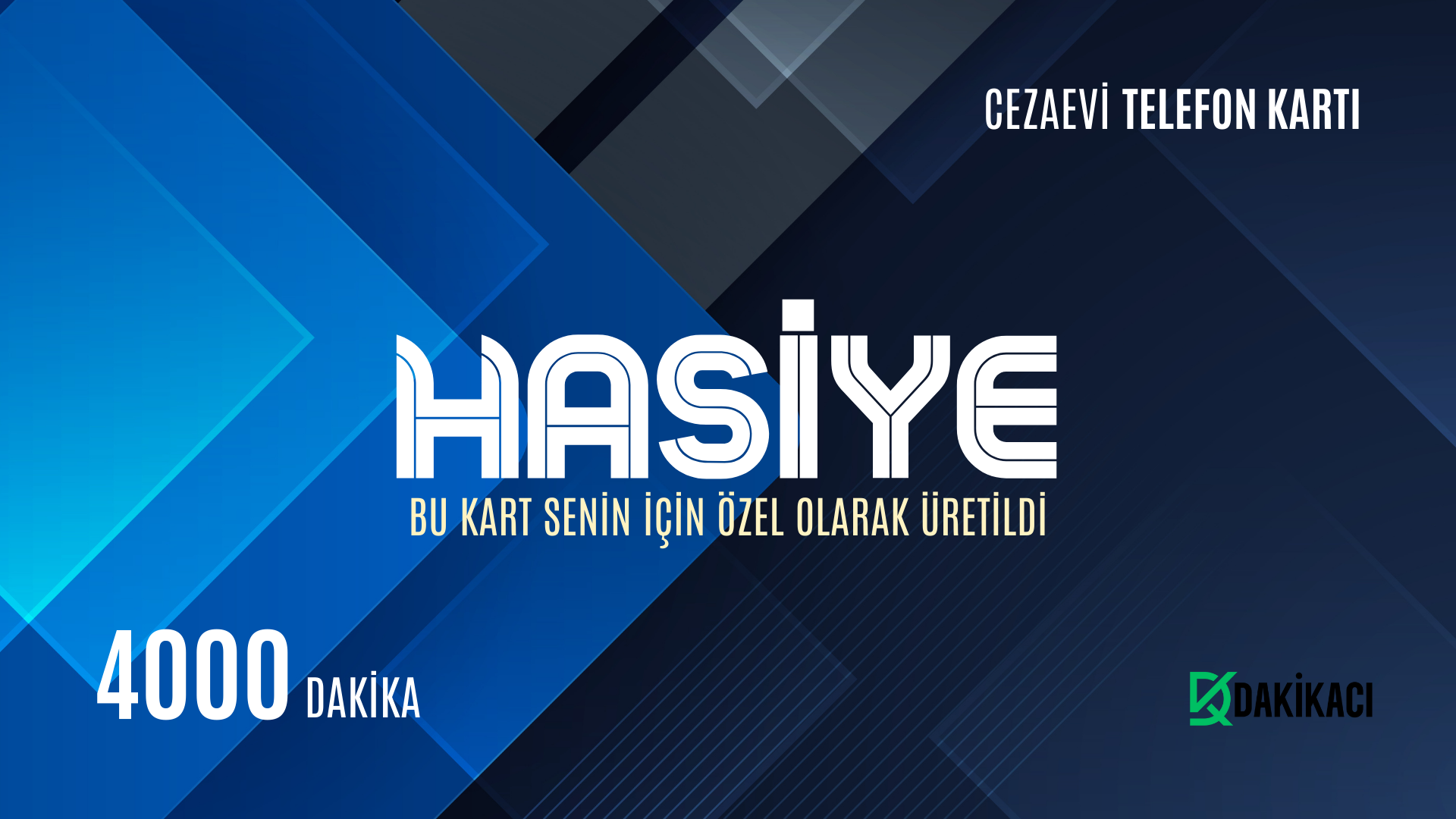 HASİYE CEZAEVİ TELEFON KARTI